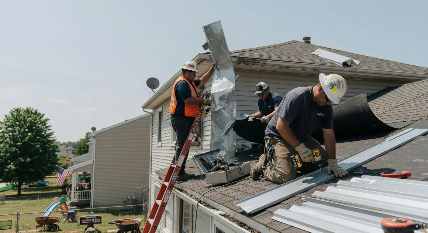 Storm Damage Metal Roof Repair in Ellston, IA